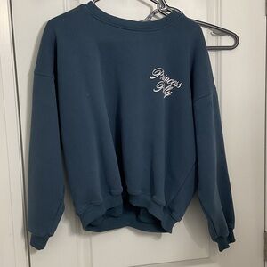 Princess Polly Teal Crewneck Top